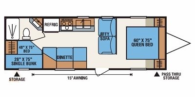 2009 KZ Sportsmen LE 272LE floorplan