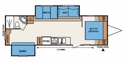 2009 KZ Sportsmen LE 318LE floorplan