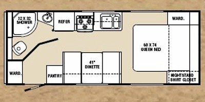 2009 R-Vision Trail-Cruiser TC23QBC floorplan