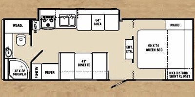 2009 R-Vision Trail-Cruiser TC26QBC floorplan