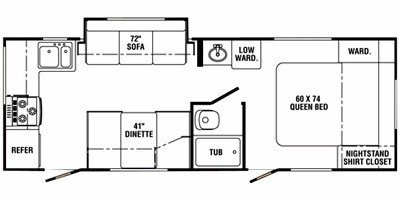 2009 R-Vision Trail-Cruiser TC26RKC floorplan