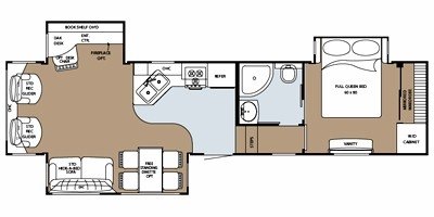 2009 Gulf Stream Yellowstone 34 FBR floorplan