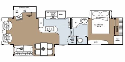 2009 Gulf Stream Yellowstone 34 FLR floorplan