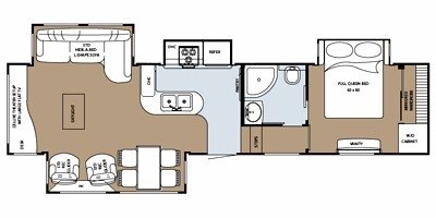 2009 Gulf Stream Prairie Schooner 36 FTE floorplan