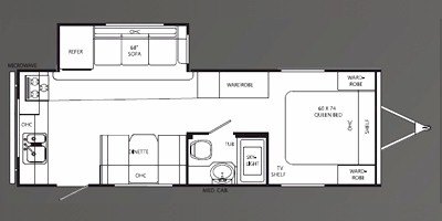 2009 Holiday Rambler Savoy® LE 26RKS floorplan