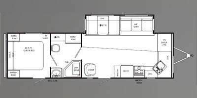 2009 Holiday Rambler Savoy® LE 30FKS floorplan