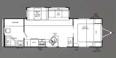 2009 Holiday Rambler Savoy® LX 28RBS floorplan