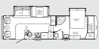 2009 Holiday Rambler Alumascape® 29CKD floorplan