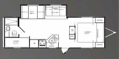 2009 Holiday Rambler Mintaro® 26BHS floorplan