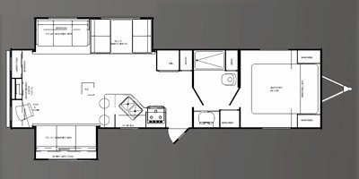 2009 Holiday Rambler Mintaro® 32RLS floorplan