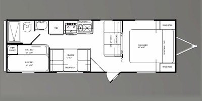 2009 Holiday Rambler Mintaro® 27BH floorplan