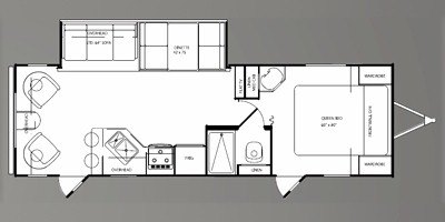 2009 Holiday Rambler Mintaro® 28RLS floorplan