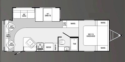 2009 Holiday Rambler Campmaster® 28RLS floorplan