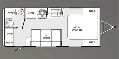 2009 Holiday Rambler Campmaster® 21RB floorplan