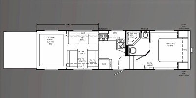 2009 Holiday Rambler Next Level® 30SK floorplan