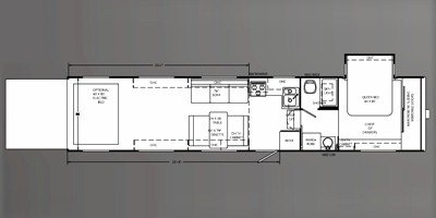 2009 Holiday Rambler Next Level® 38SKS floorplan