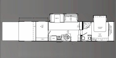 2009 Holiday Rambler Next Level® 38FKD floorplan