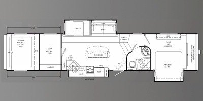 2009 Holiday Rambler Next Level® 40SKT floorplan