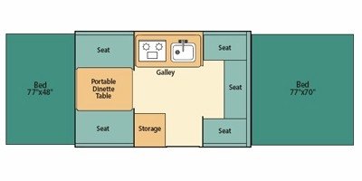 2009 Coleman Destiny Series Sea Pine floorplan