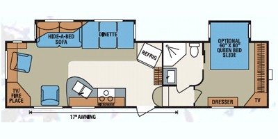 2009 KZ Durango D305SB floorplan