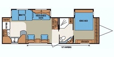 2009 KZ Durango D321RK floorplan