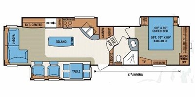 2009 KZ Durango LX D3557PX3 floorplan