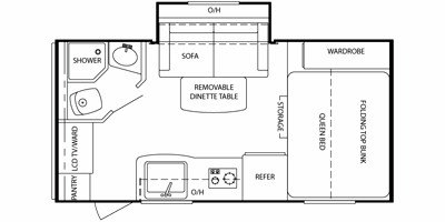 2009 Keystone Bullet 180FBS floorplan