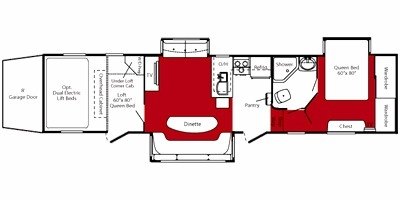 2009 Keystone Fuzion 402 floorplan