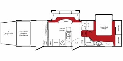 2009 Keystone Fuzion 302 floorplan