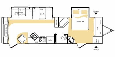 2009 Keystone Laredo 296RE floorplan