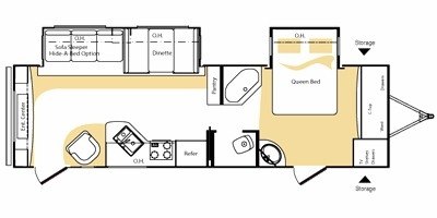 2009 Keystone Laredo 296RE floorplan