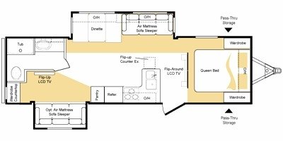 2009 Keystone Laredo 31BHS floorplan