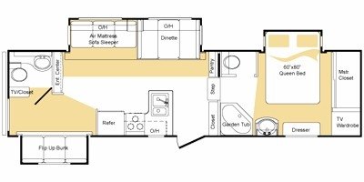 2009 Keystone Laredo 298BH floorplan