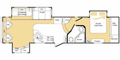 2009 Keystone Laredo 318RL floorplan