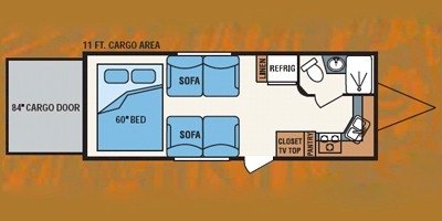 2009 KZ Sportsmen Sportster 24SB floorplan