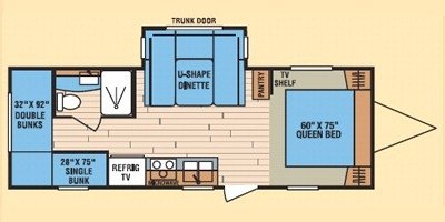 2009 KZ Spree 240BHS floorplan