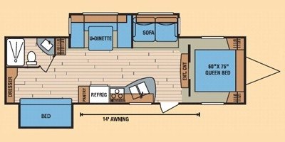 2009 KZ Spree 318BHS floorplan