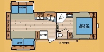 2009 KZ Spree 265RLS floorplan