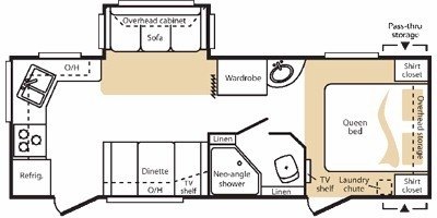 2009 Keystone Cougar 243RKS (West Coast) floorplan