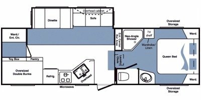 2009 Keystone Cougar 281BHS (West Coast) floorplan