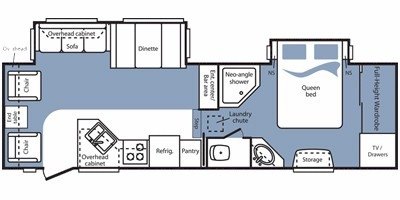 2009 Keystone Cougar 291RLS floorplan