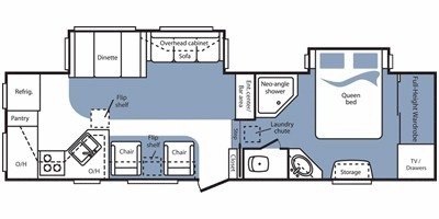 2009 Keystone Cougar 292RKS floorplan