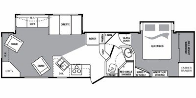 2009 Keystone Cougar 312RLS (East Coast) floorplan