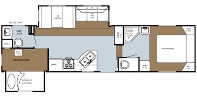 2009 Gulf Stream Canyon Trail 30FBHS floorplan