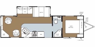 2009 Gulf Stream Canyon Trail 30TRET floorplan