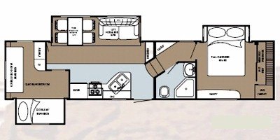 2009 Gulf Stream Canyon Trail 34FSBW floorplan