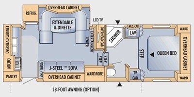 2009 Jayco Eagle Super Lite 25.5 RKS floorplan