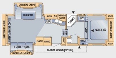 2009 Jayco Eagle Super Lite 29.5 RLS floorplan