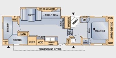 2009 Jayco Eagle Super Lite 30.5 BHS floorplan