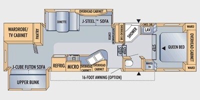 2009 Jayco Eagle Super Lite 31.5 BHDS floorplan